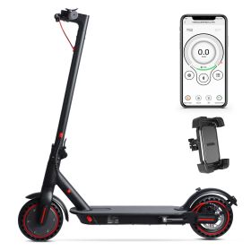 WHOSU Electric Scooter for Adults - 350W Motor, 19 MPH, 19 Mile Range, 8.5" Solid Tires, Foldable Commuting E-Scooter w/Dual Brake