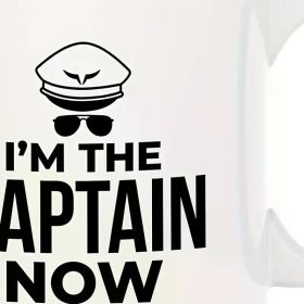 1pc Captain-Themed Ceramic Mug 15oz - Leak Proof, Ideal for Camping & Dining, Uncharged Beverage Cup for Pilots -