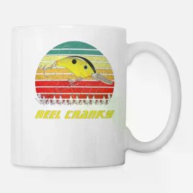 Funny Fishing Pun Reel Cranky Crankbait Lure Premium 88804 coffee mug 11oz AM