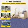 VEVOR Deep Blue Marine Carpet 6 ft x 49.2 ft Marine Carpeting Marine Grade Carpet for Boats with Waterproof Back Outdoor Rug for Patio Porch Deck Gara