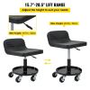 VEVOR Rolling Garage Stool, 300LBS Capacity, Adjustable Height from 15.7 in to 20.5 in, Mechanic Seat with 360-degree Swivel Wheels and Tool Tray