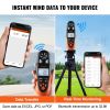 VEVOR Bluetooth Handheld Anemometer, 14Â°F -140Â°F , Digital Wind Speed Meter Gauge with LED Backlight Screen