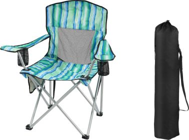 Camping Chair, Portable Folding Outdoor Chair With Armrests, Cup Holder And Carrying Bag, Foldable Chair For Camping, Beach And More. Multiple Co (Option: MC)