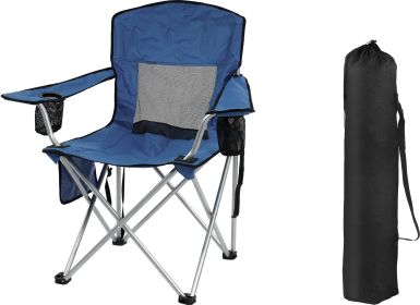Camping Chair, Portable Folding Outdoor Chair With Armrests, Cup Holder And Carrying Bag, Foldable Chair For Camping, Beach And More. Multiple Co (Option: NY)