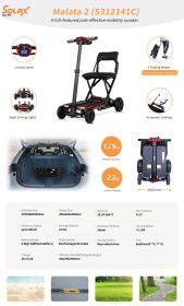 S3121-Electric folding mobility scooter (Color: as Pic)