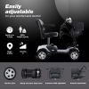 Four wheels Compact Travel Foldable Outdoor Electric Power Mobility Scooter for Adult with LED Lights