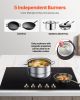 9200W 5 Burner Induction Cooktop Electric Countertop Burner Knob Control