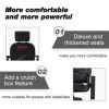 MAX PLUS GREY 4 Wheels Outdoor Compact Mobility Scooter with 2pcs*20AH Lead acid Battery, 16Miles, USB Charger Port & Cup Holders, 300W Motor
