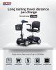 Four wheels Compact Travel Foldable Outdoor Electric Power Mobility Scooter for Adult with LED Lights