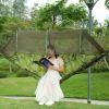 Camping Hammock with Net with 440 lb Capacity - Lightweight Camping Hammock Chair - Double or Single Size with Tree Strap and Included Carry Bag - Sui