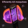 Foldable Portable Mosquito Swatter UV Electric Shock Mosquito Killer Mute Household Fly Insect Trap Repellent Office Bug Zapper
