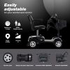 Four wheels Compact Travel Foldable Outdoor Electric Power Mobility Scooter for Adult with LED Lights